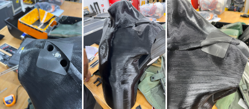 Dispositif de test avec clavicule instrumentée pour évaluer la performance des solutions de réduction des charges des rétracteurs de ceinture.