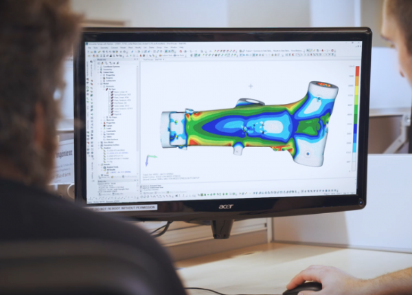 Person using design software