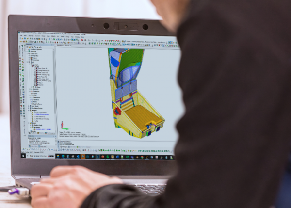 Person using design software