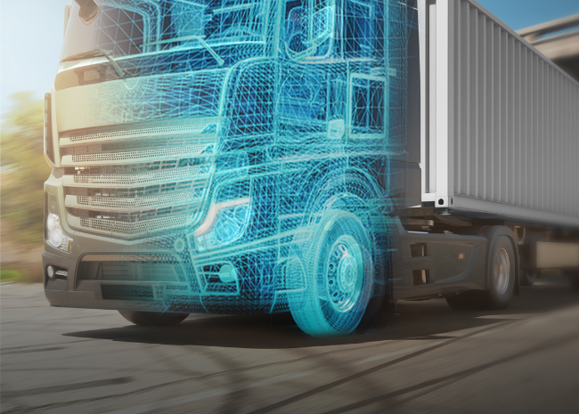 Truck on the highway